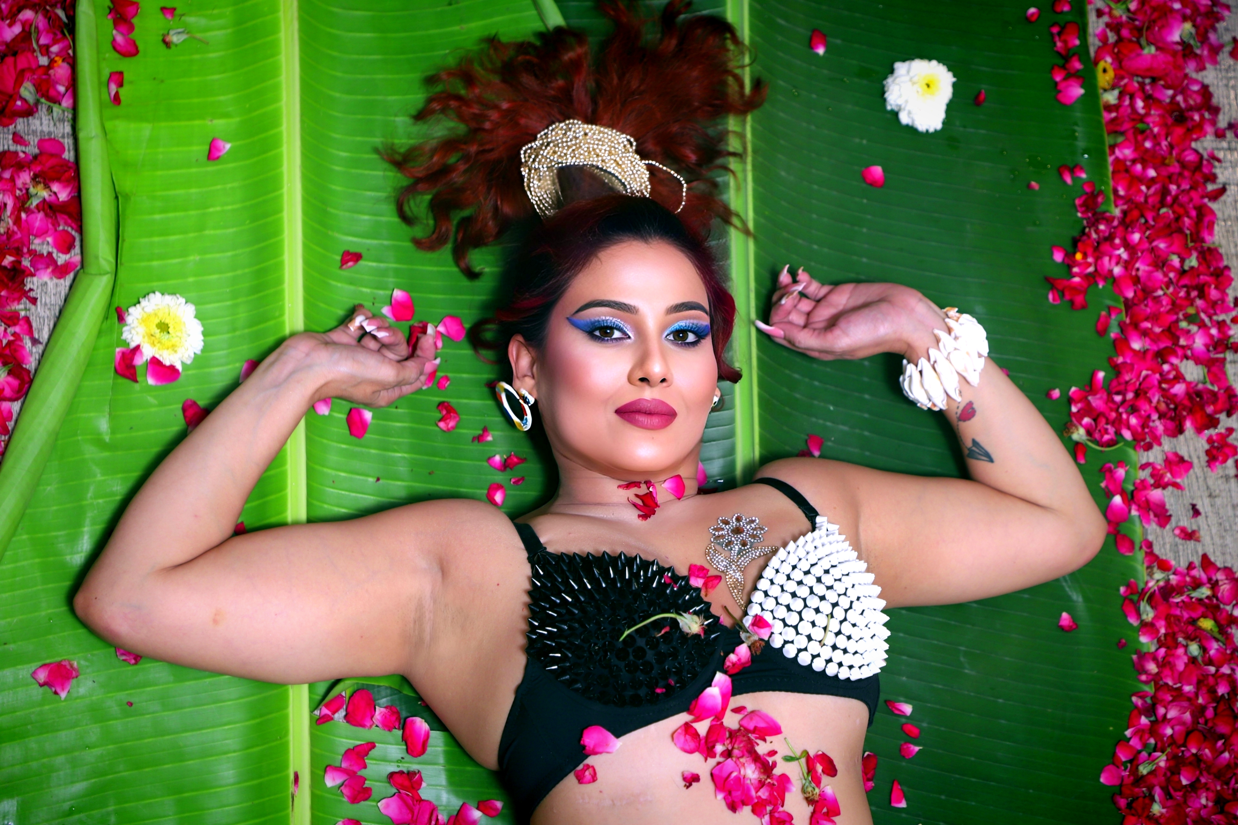 Kanak Raj - Kanak Raj striking in bold black glamour pose