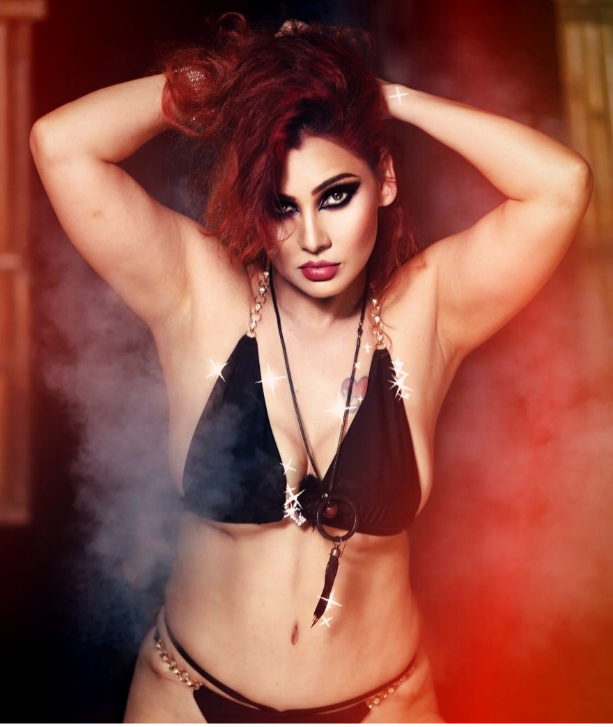 Kanak Raj - Bold Black Bikini Glamour Shoot