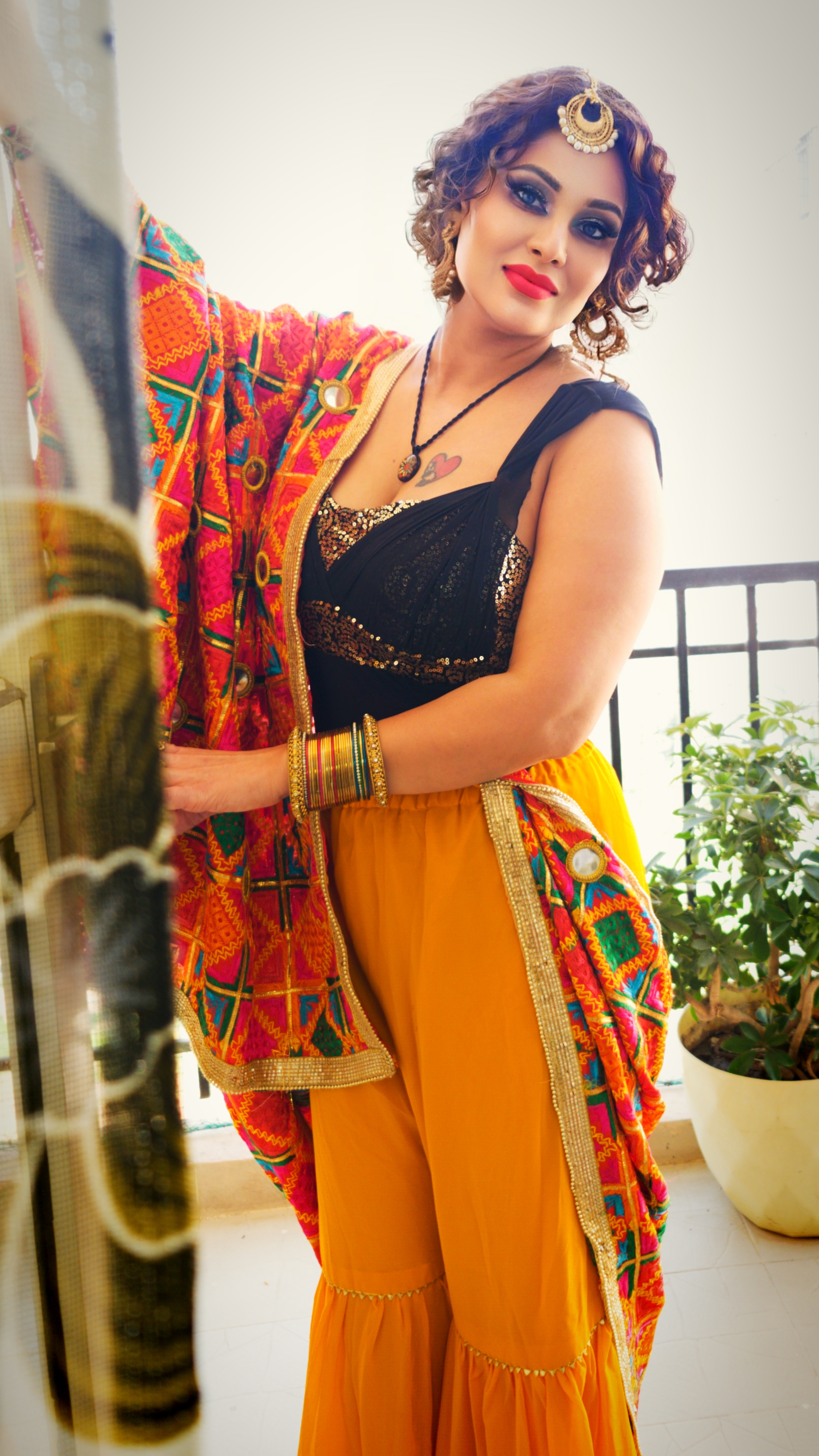 Kanak Raj - Kanak Raj in Vibrant Ethnic Attire, Enchanting Pose