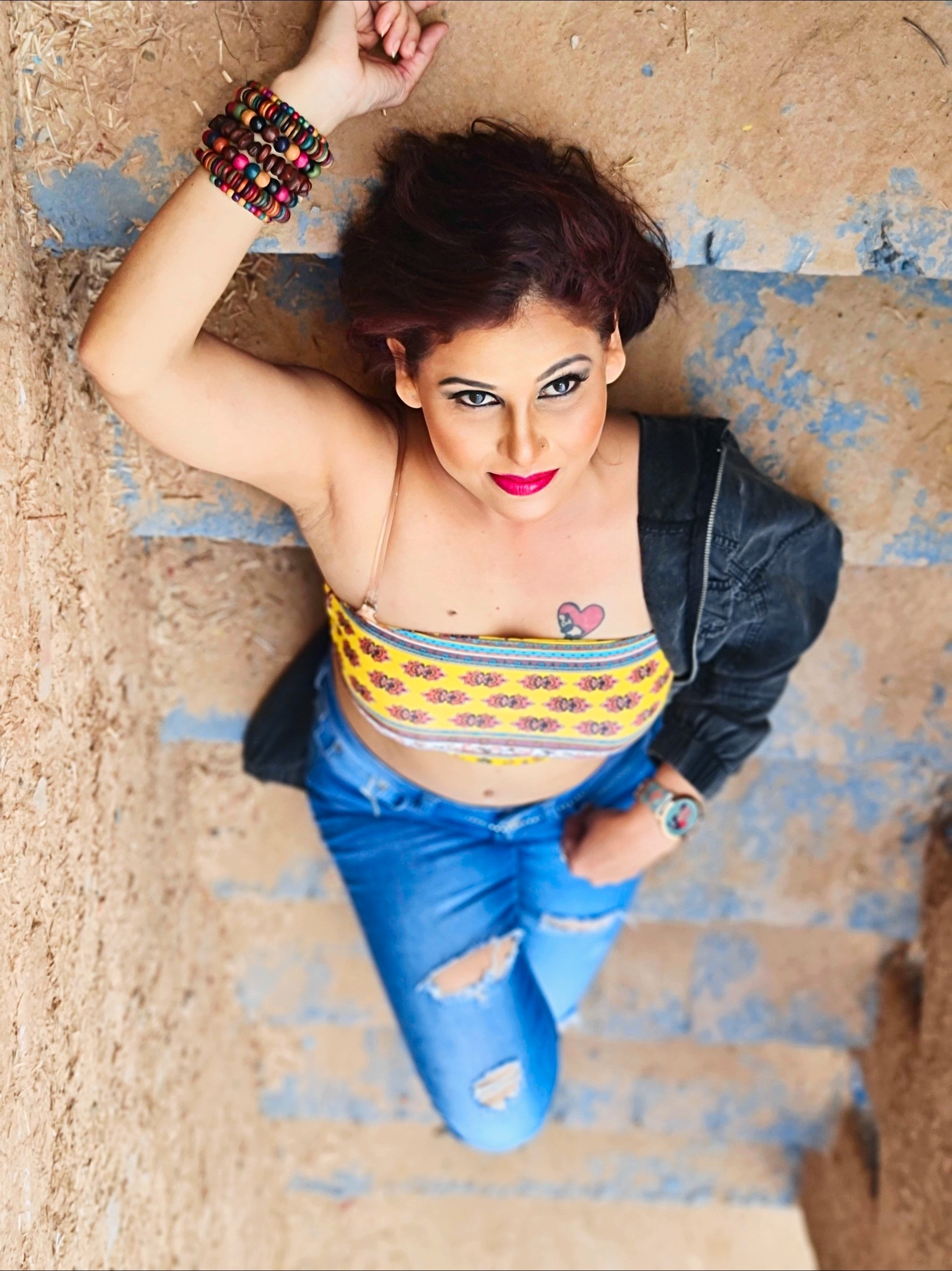 Kanak Raj - Kanak Raj in Vibrant Yellow Top, Confident Look