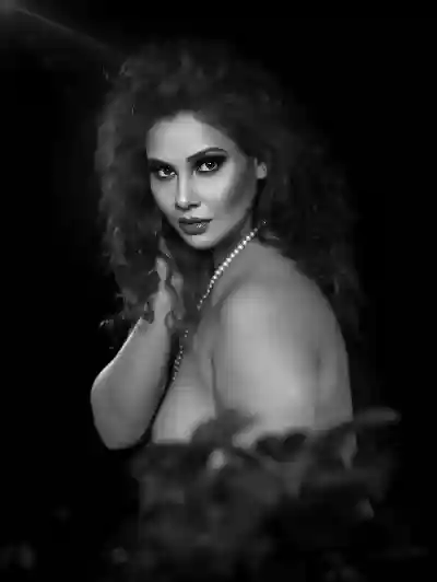Kanak Raj: Sensual Black & White Portrait